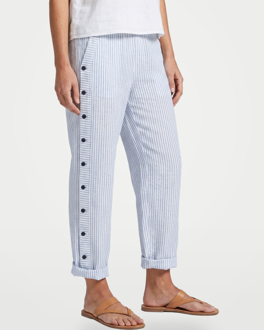 The Athletics Society | Women's Relaxed Stripe Trousers - 1
