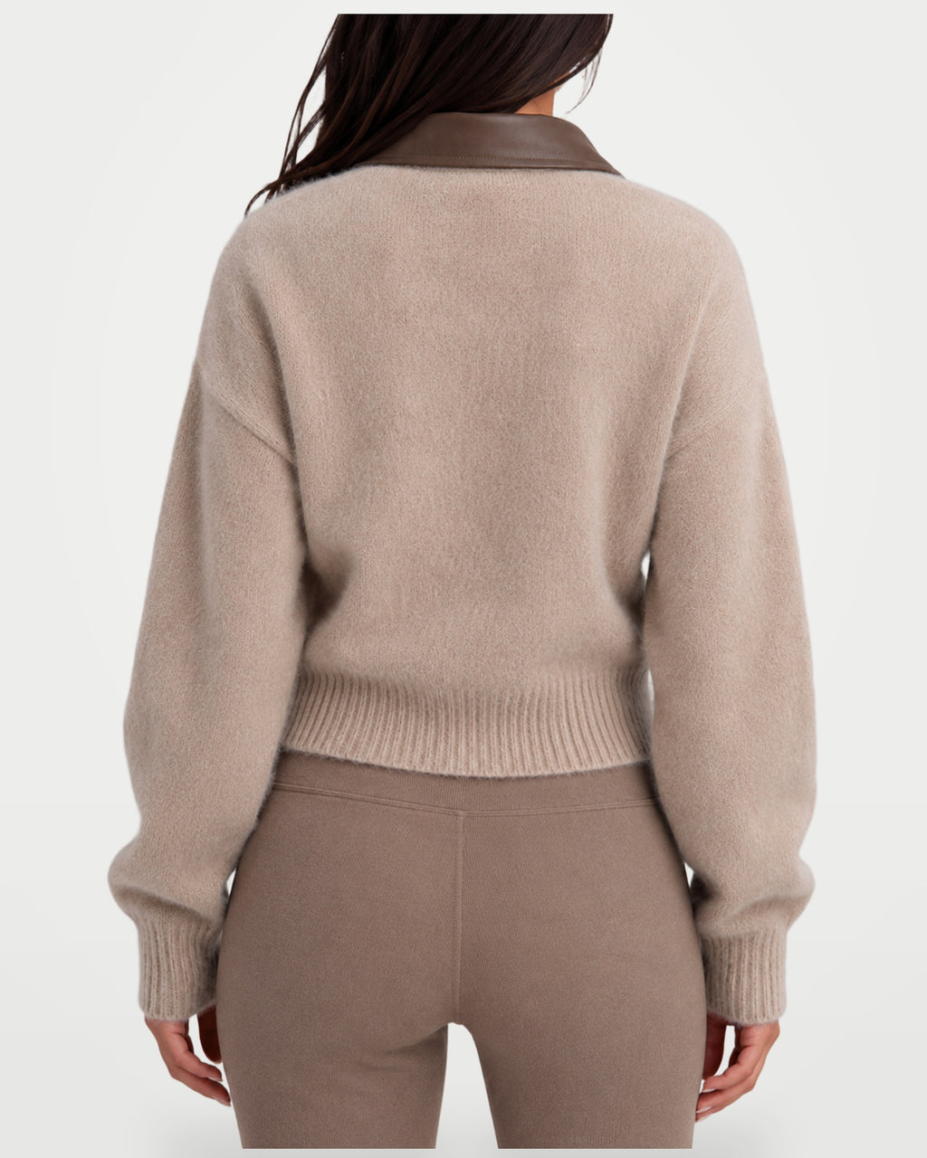 The Athletics Society | Women's Fuzzy Knit Zip Cardigan - 2