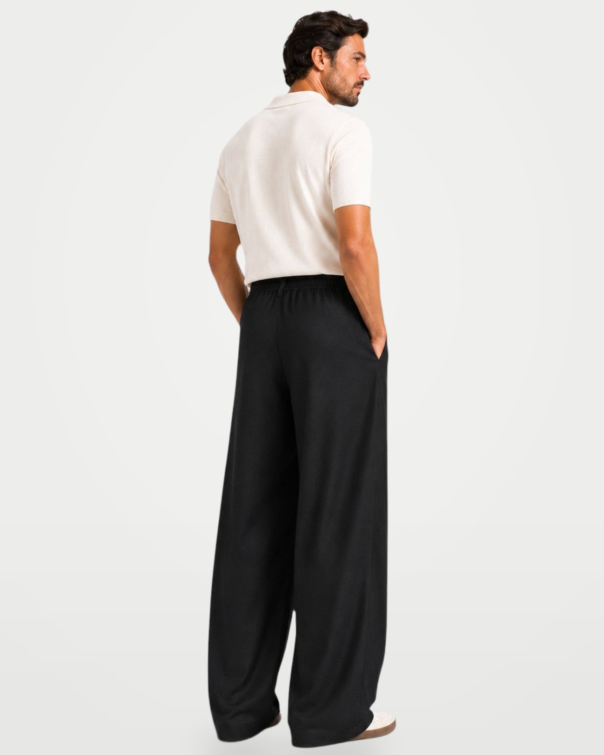The Athletics Society | Men's Relaxed Pleated Wide Trousers - 13