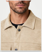 The Athletics Society | Men's Slim Suede Overshirt Jacket - 2