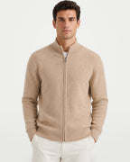 The Athletics Society | Men's Zip Stand Collar Cardigan - 1
