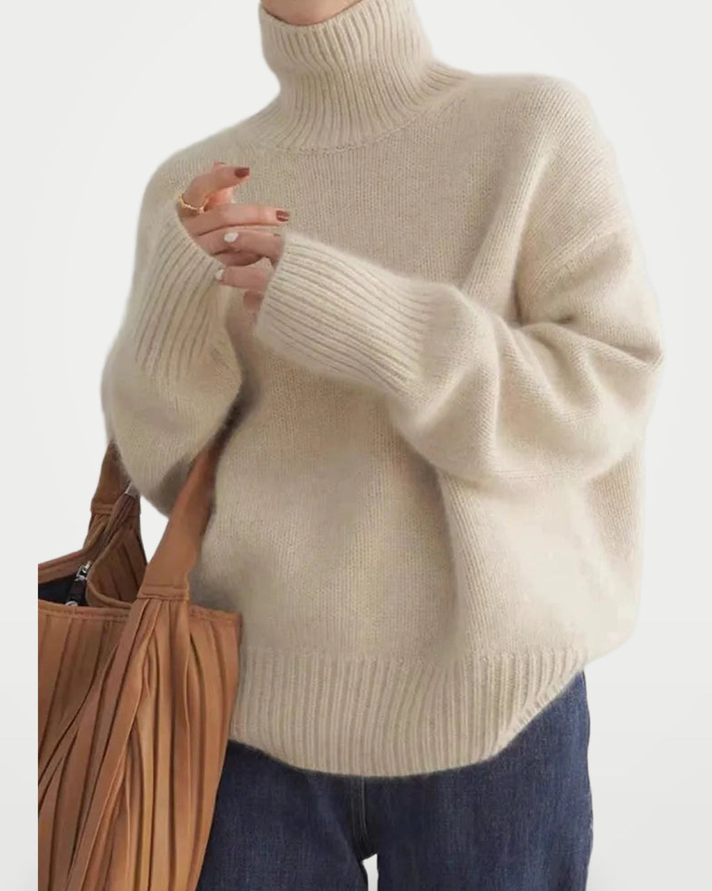 The Athletics Society | Women's Cashmere High-Collar Sweater - 1