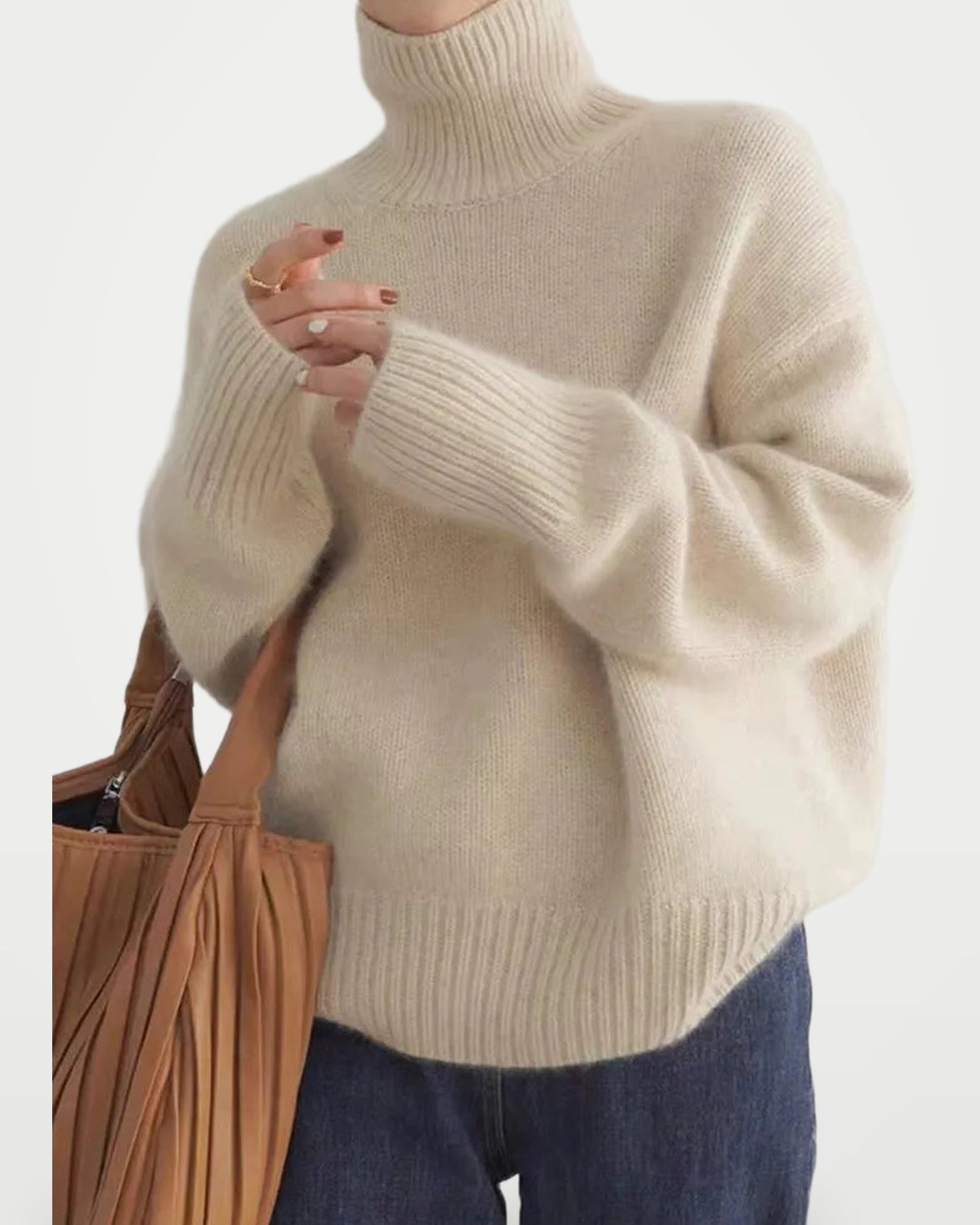 The Athletics Society | Women's Cashmere High-Collar Sweater - 1