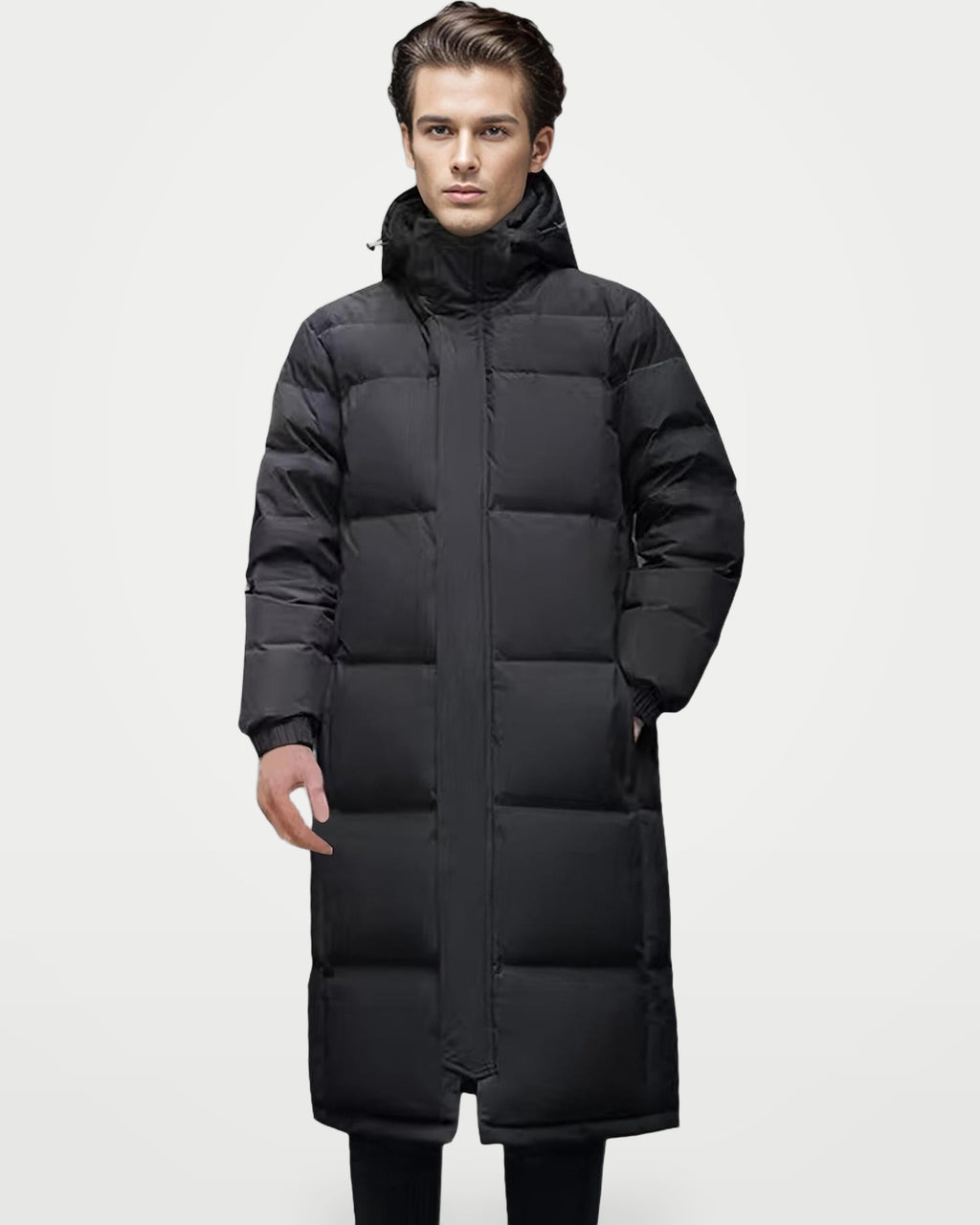 The Athletics Society | Men's Windproof Long Puffer Coat - 4