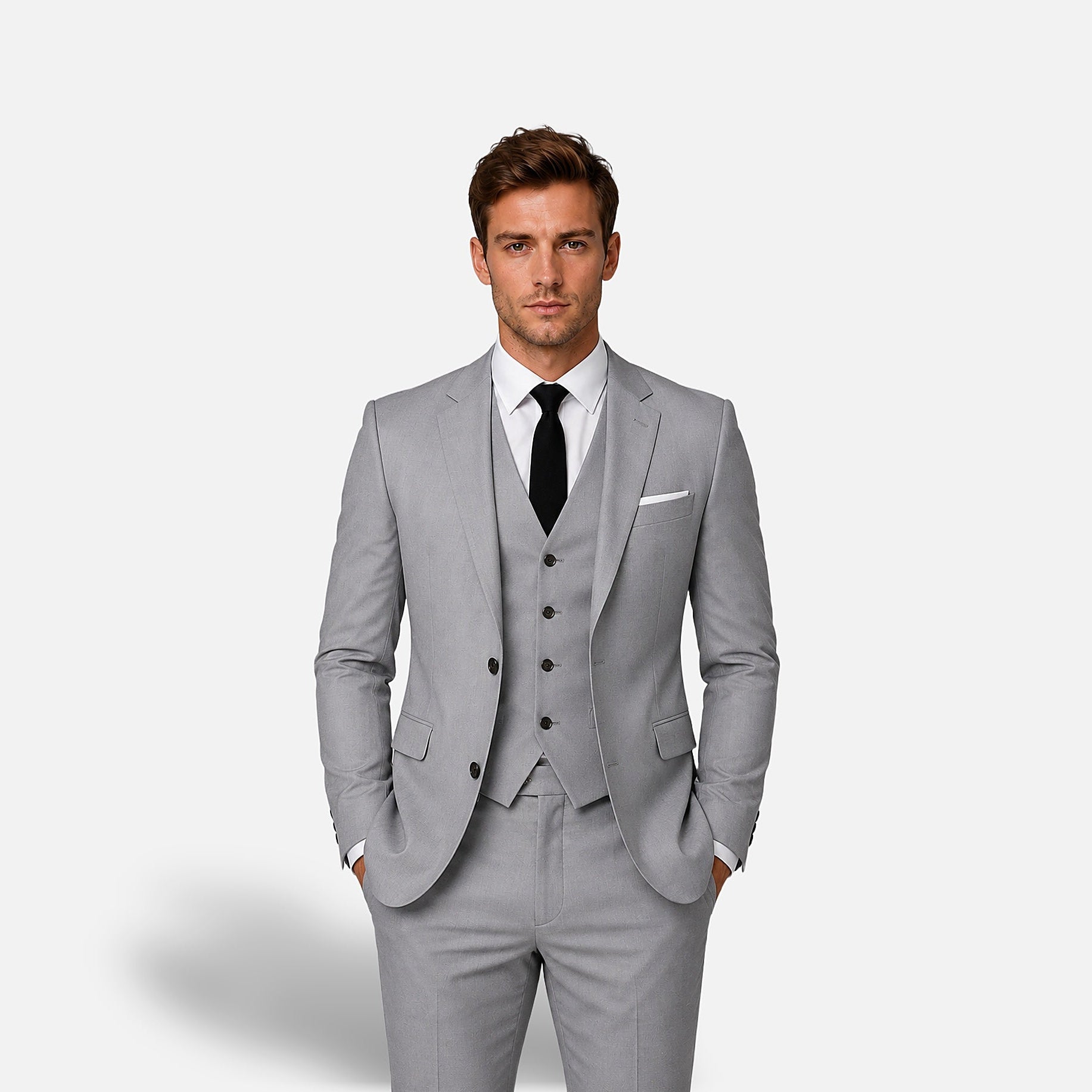 The Athletics Society | Men's Slim Fit 3-Piece Suit - 5