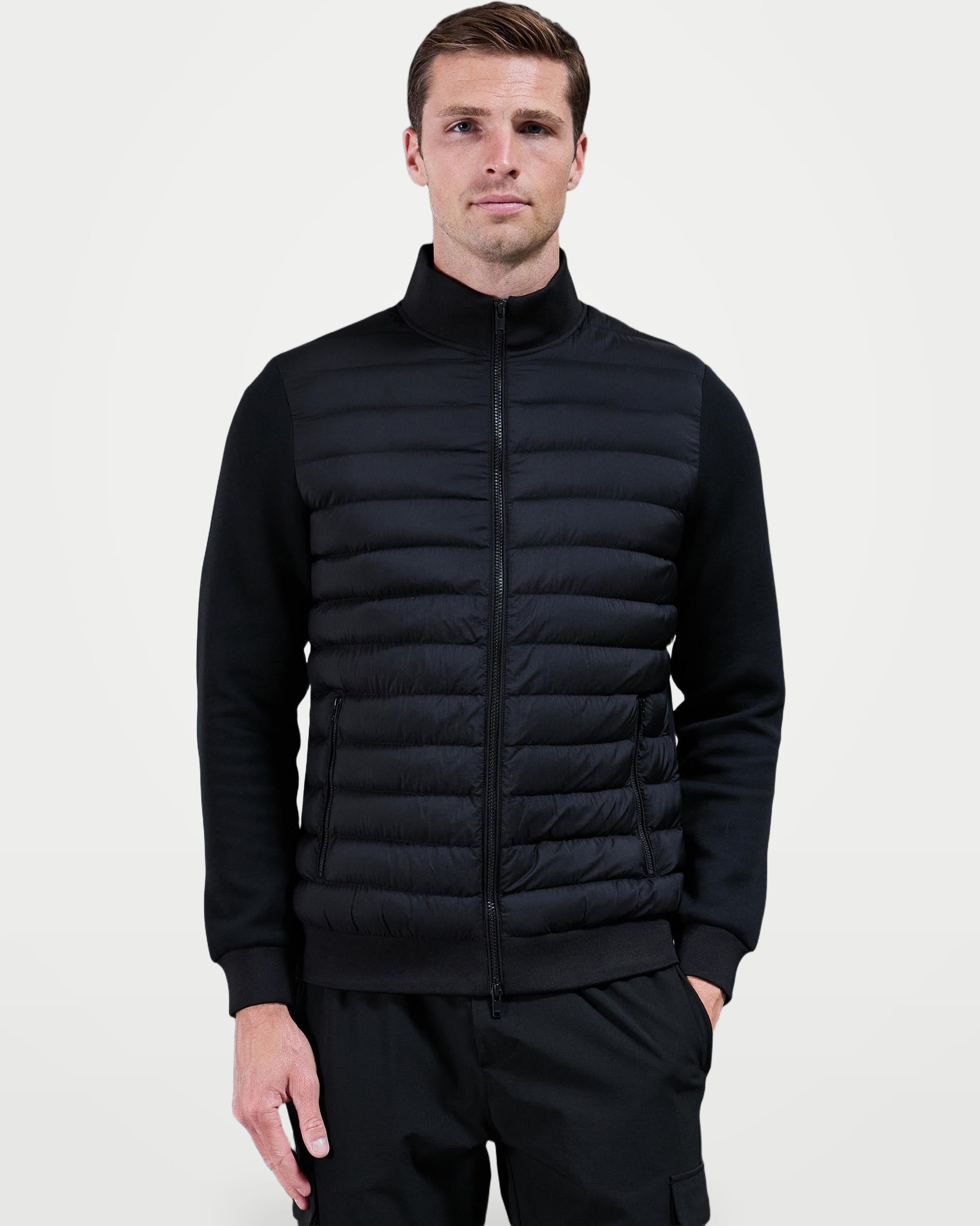 The Athletics Society | Men's Slim Quilted Funnel Jacket - 7