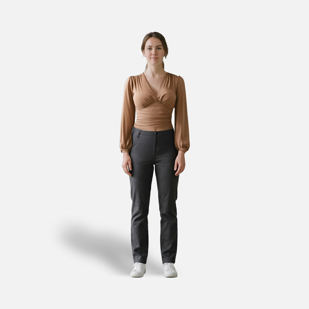 The Athletics Society | Women's Tailored V-Neck Top - 16