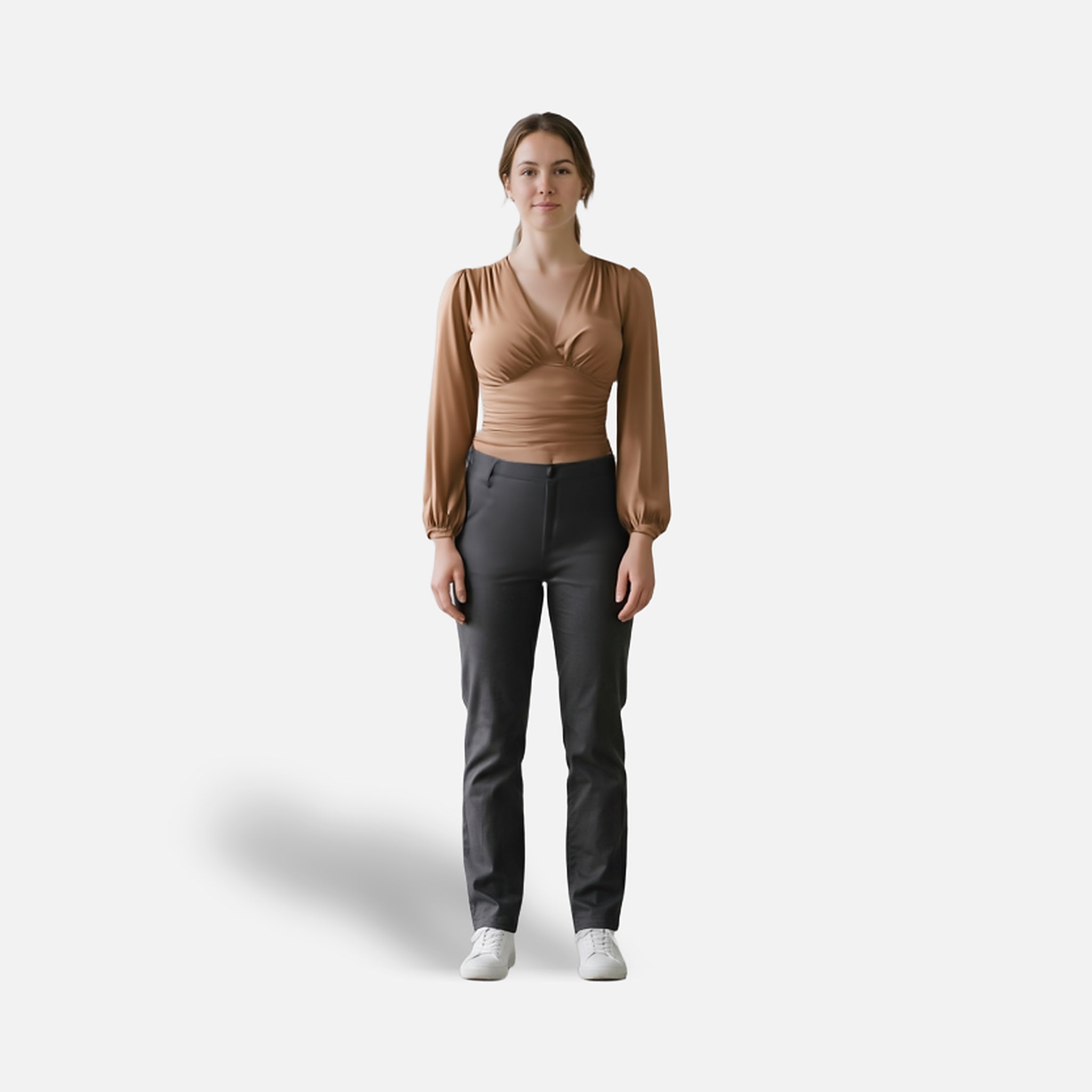 The Athletics Society | Women's Tailored V-Neck Top - 16