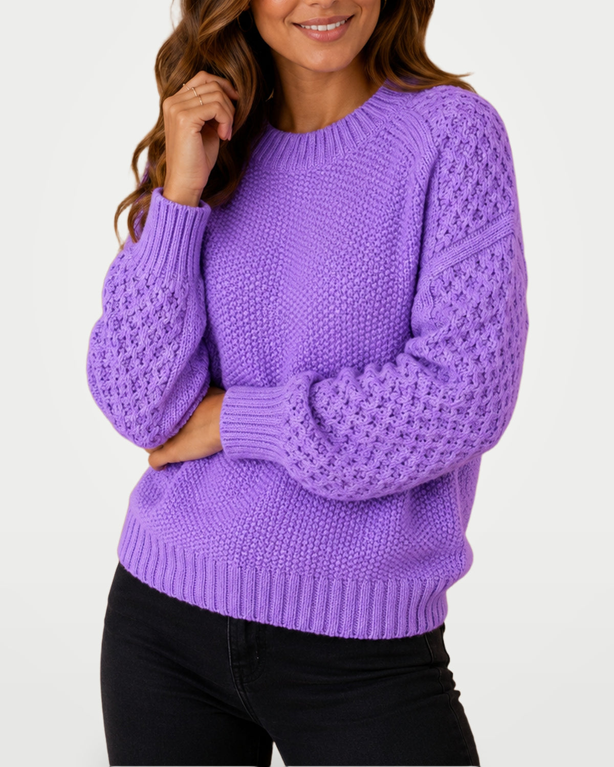 The Athletics Society | Women's Relaxed Crew Neck Sweater - 4