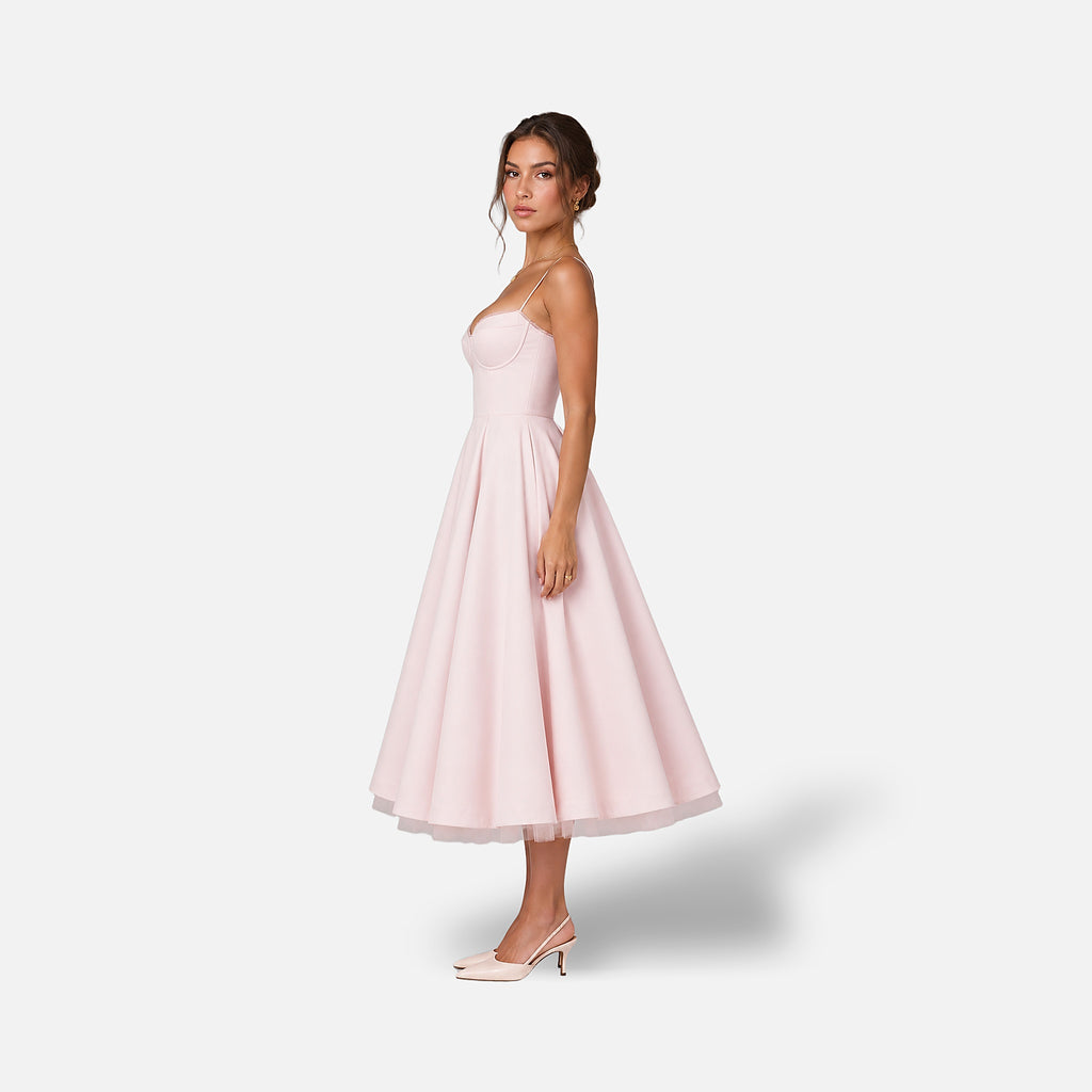 The Athletics Society | Women's Corset Midi Dress - 3