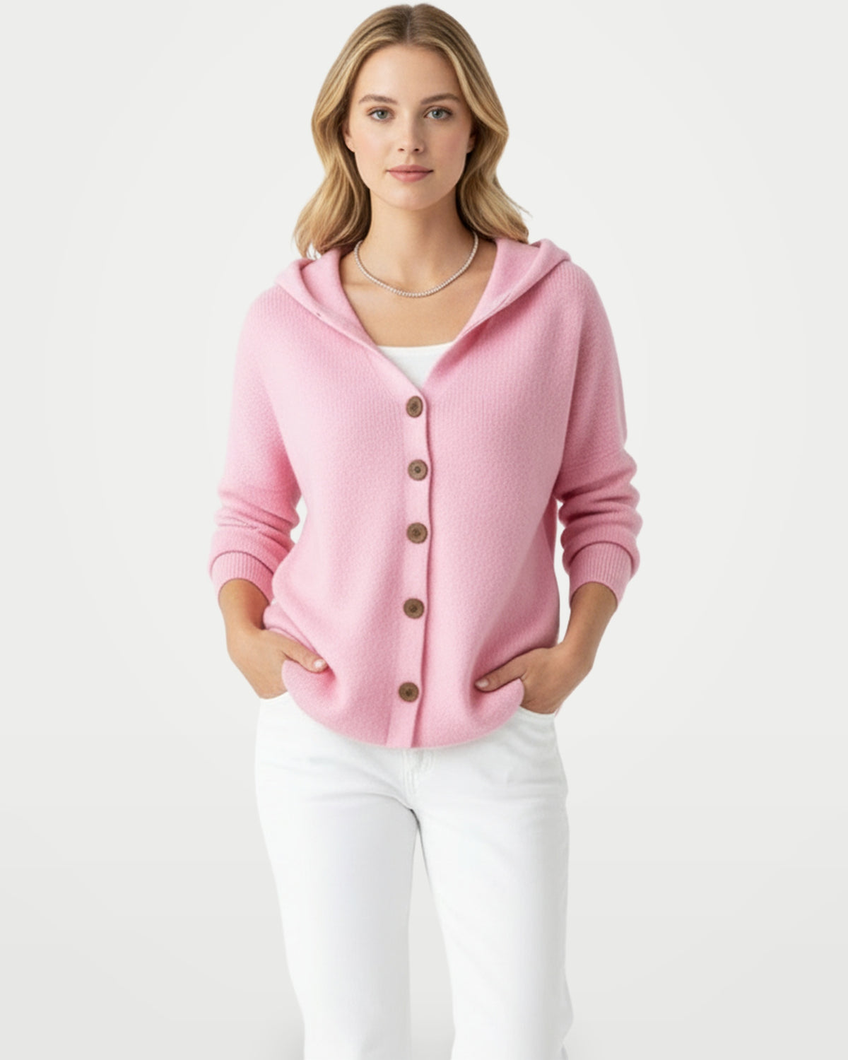 The Athletics Society | Women's Relaxed Knit Button Cardigan - 4