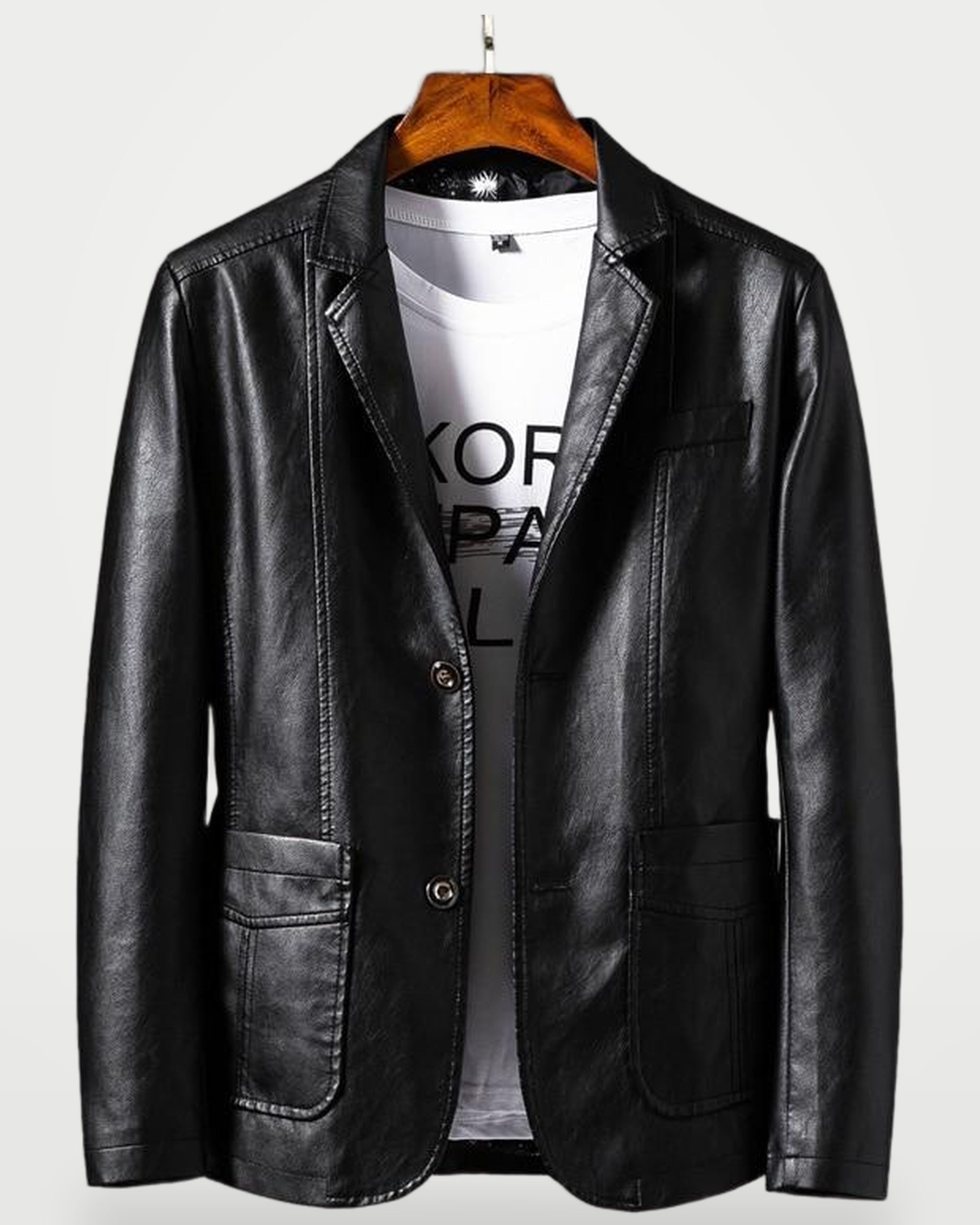 The Athletics Society | Men's Leather Blazer Modern Cut - 2