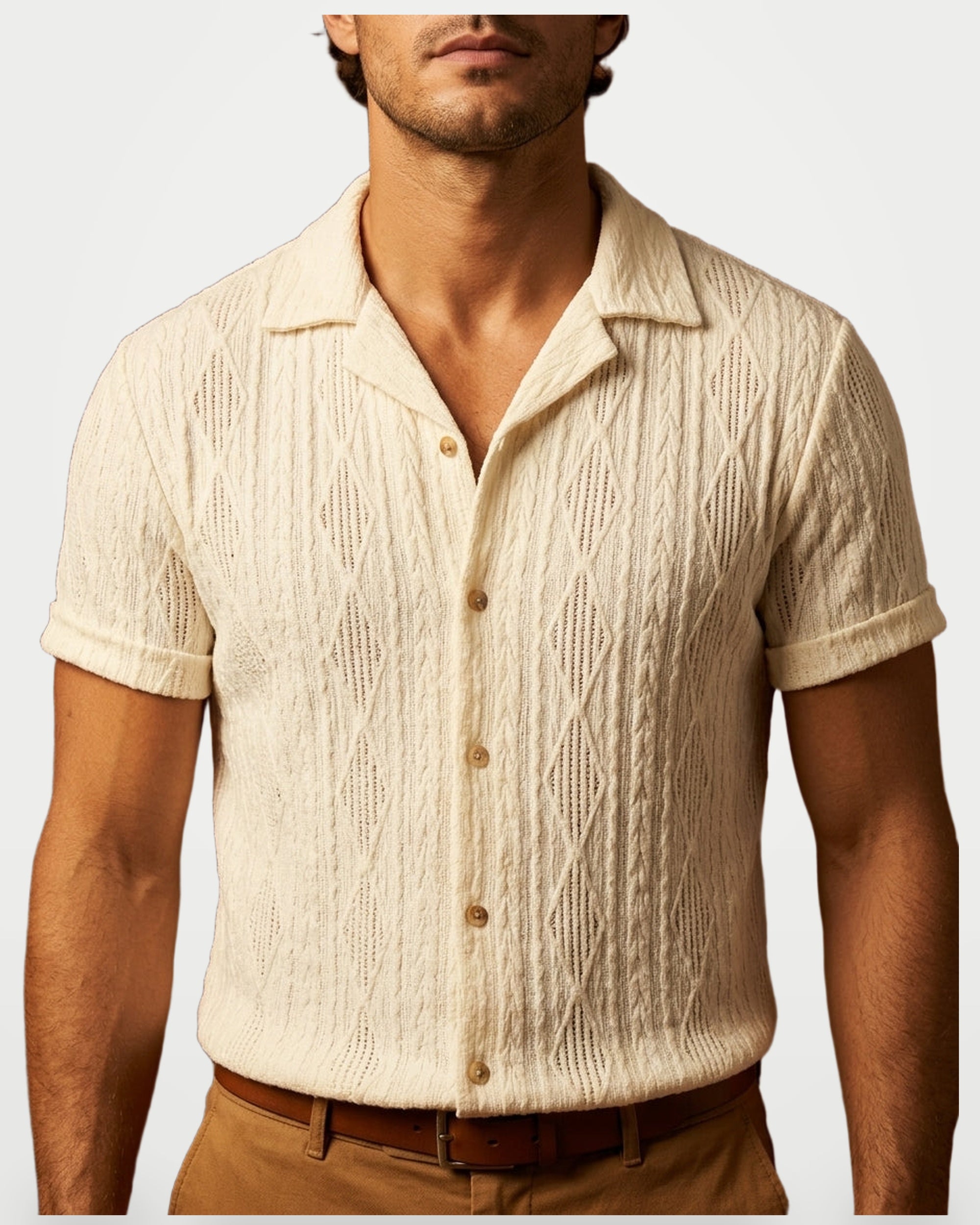The Athletics Society | Men's Patterned Button Up Shirt - 1