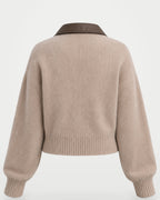 The Athletics Society | Women's Fuzzy Knit Zip Cardigan - 3