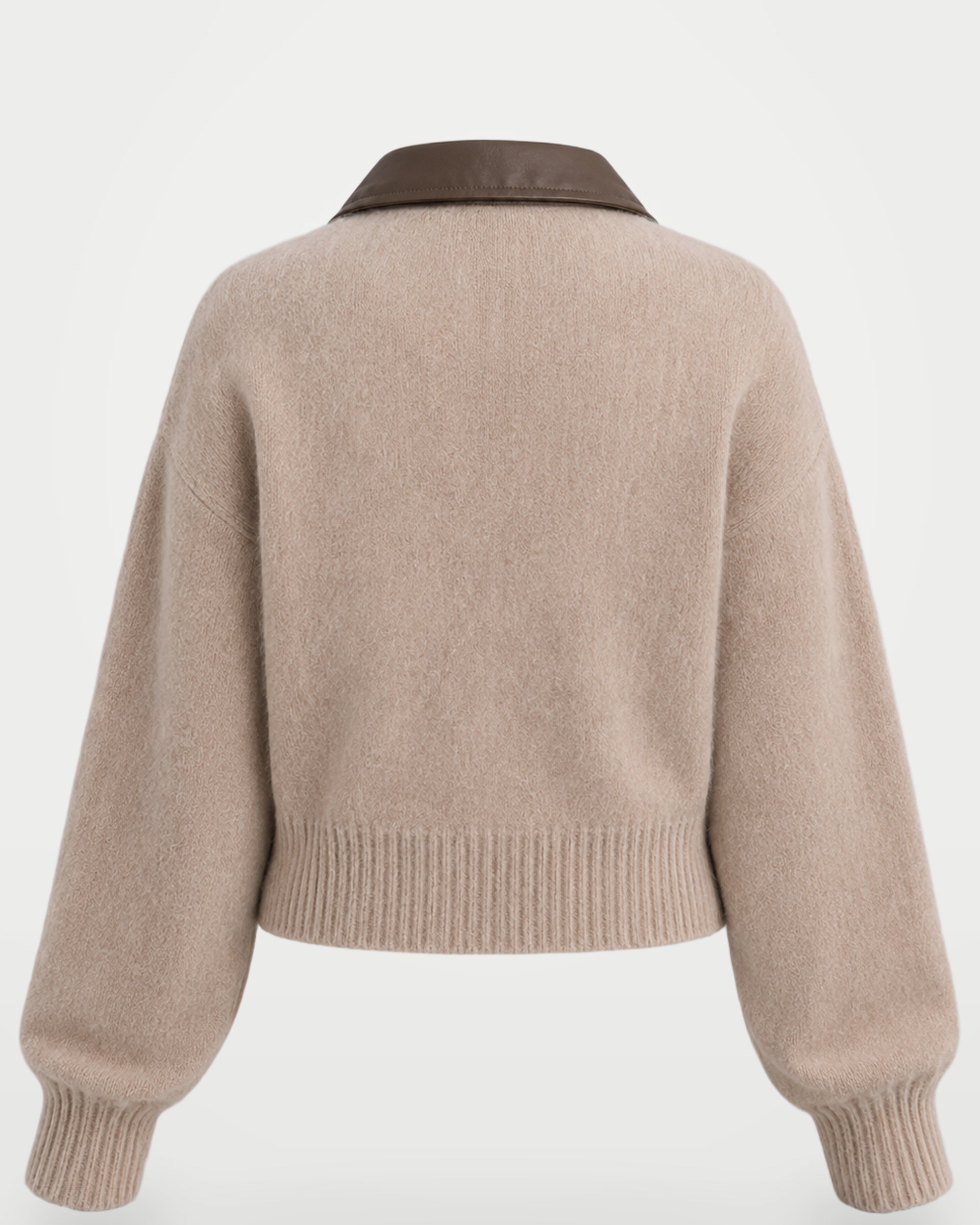 The Athletics Society | Women's Fuzzy Knit Zip Cardigan - 3