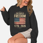 The Athletics Society | Vintage USA Flag Pullover Hoodie - 3