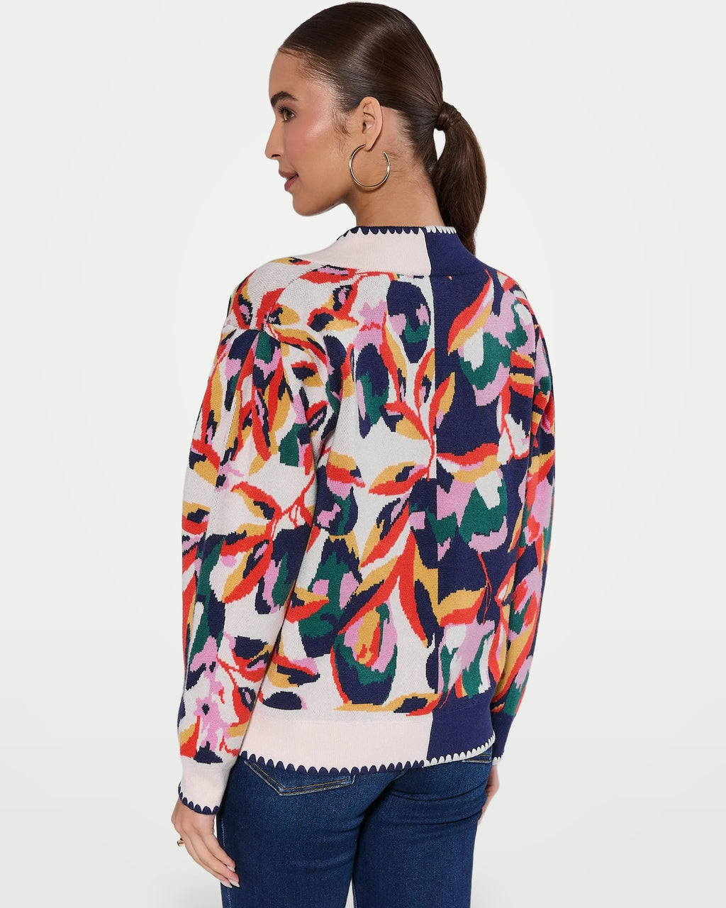 The Athletics Society | Women's Oversized Floral Cardigan - 5