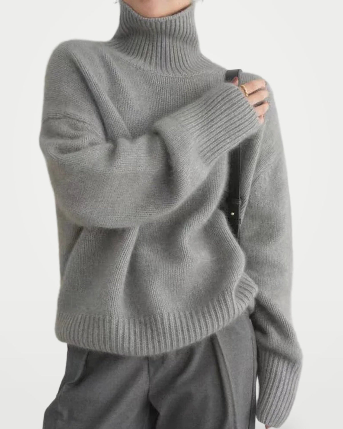 The Athletics Society | Women's Cashmere High-Collar Sweater - 3