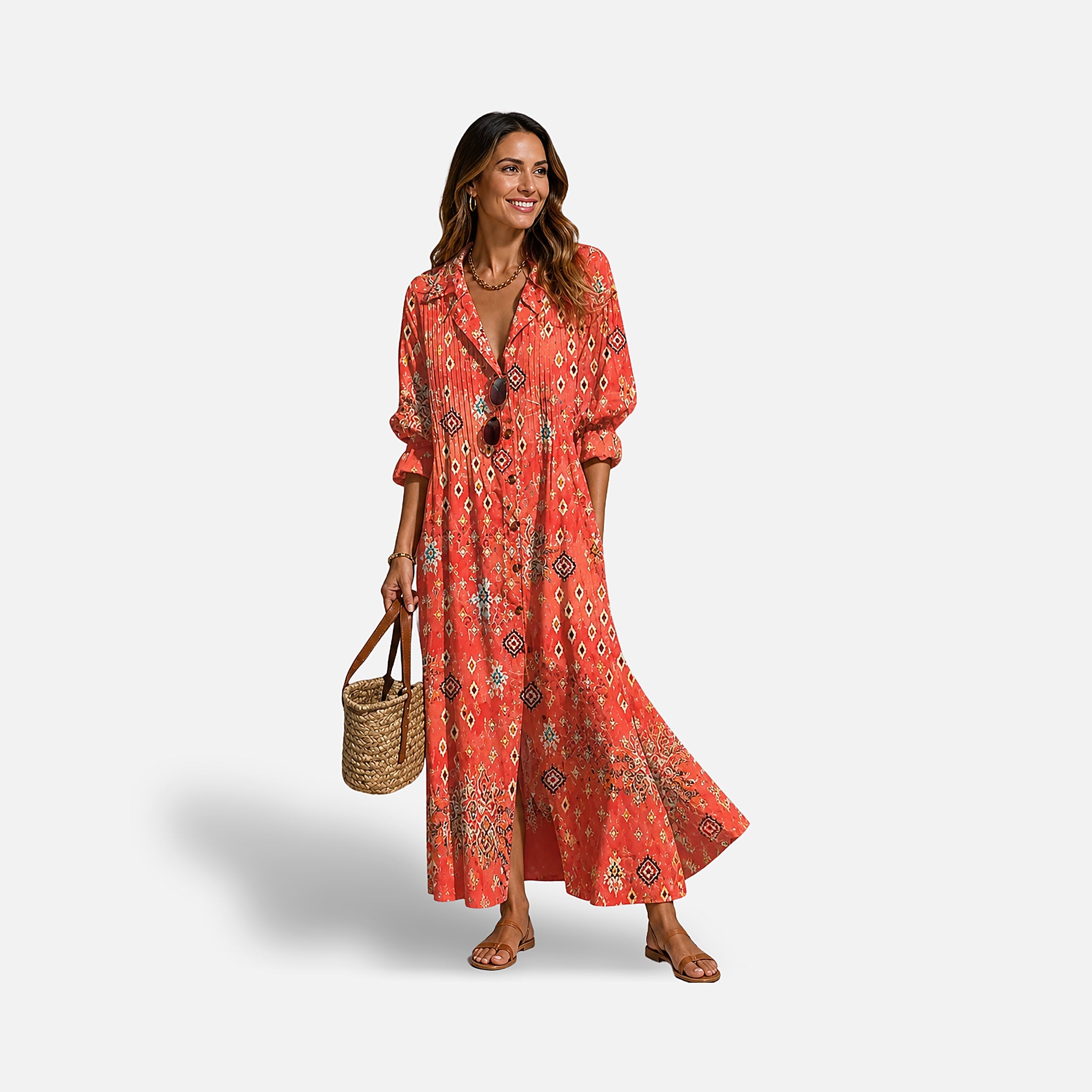 The Athletics Society | Women's Floral Flowing Maxi Dress - 5