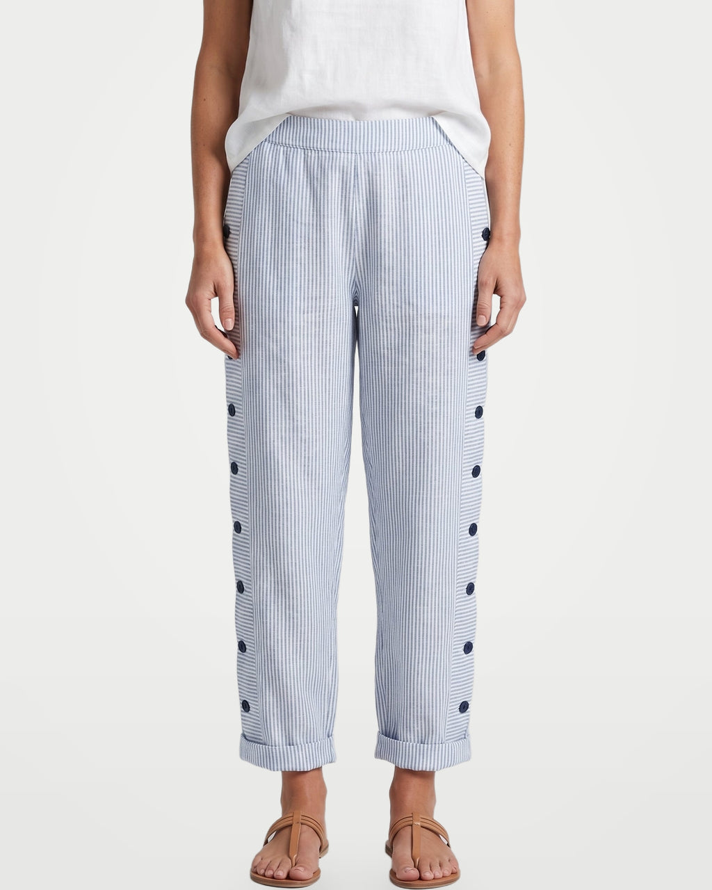 The Athletics Society | Women's Relaxed Stripe Trousers - 2