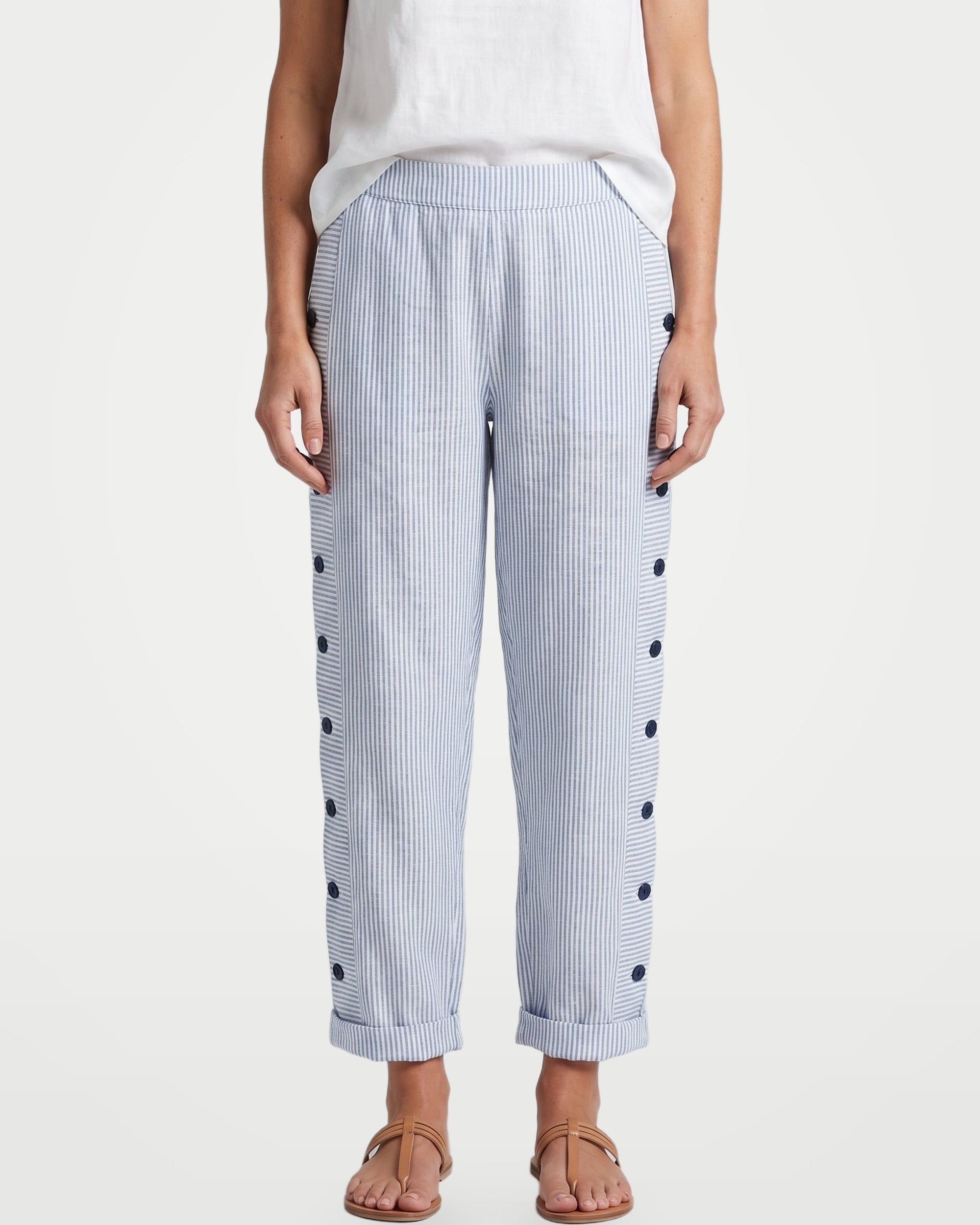 The Athletics Society | Women's Relaxed Stripe Trousers - 2