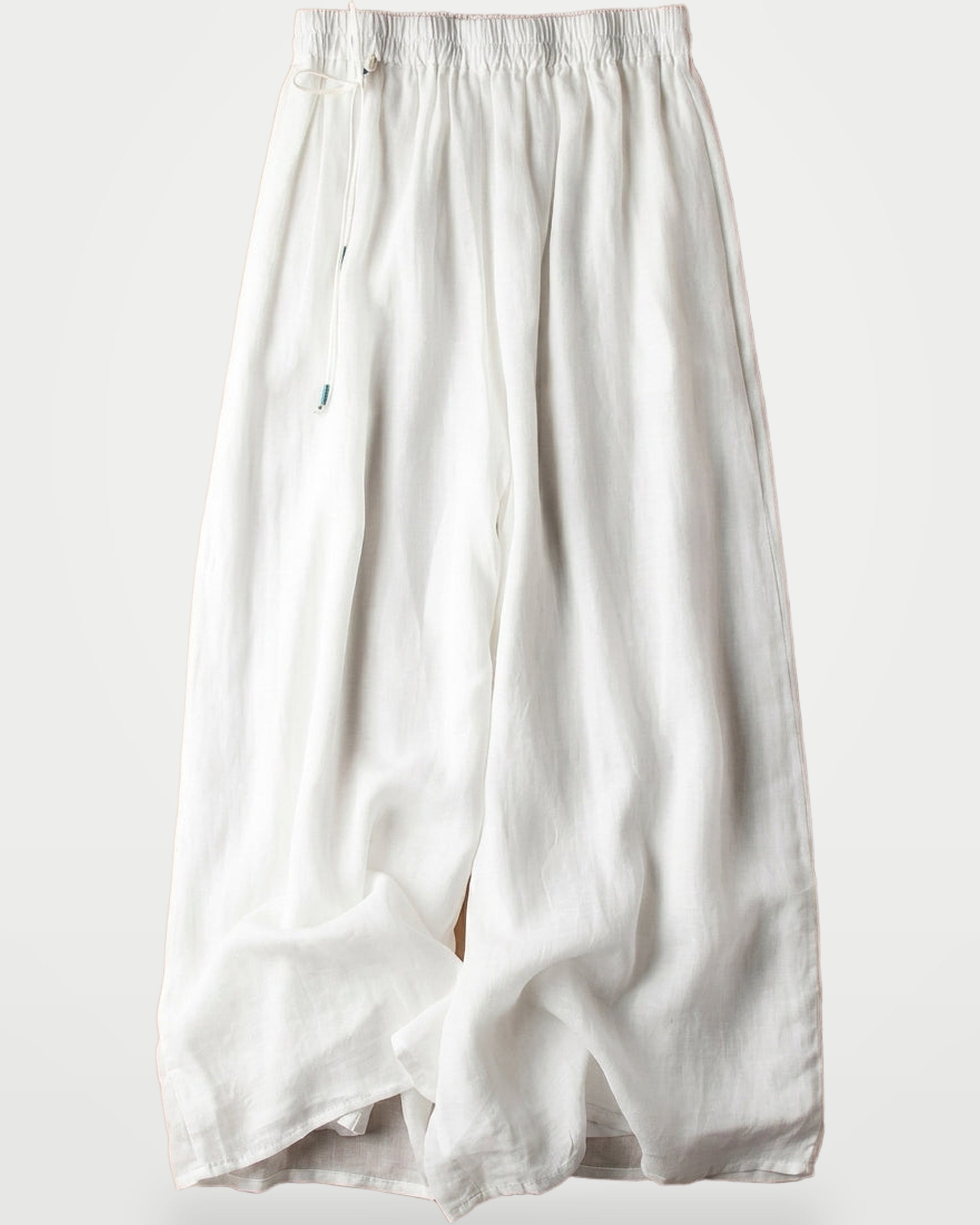 The Athletics Society | Women's Relaxed Linen Wide-Leg Pants - 3