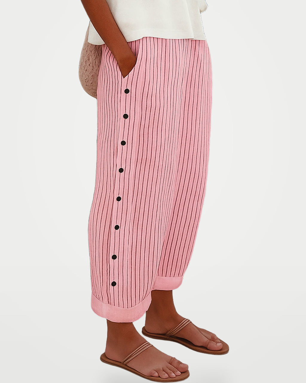 The Athletics Society | Women's Relaxed Stripe Trousers - 13