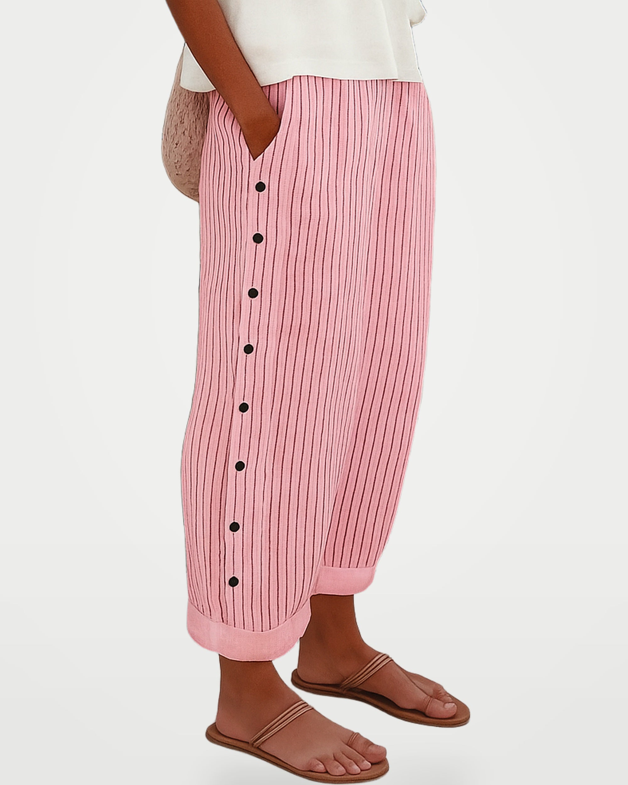 The Athletics Society | Women's Relaxed Stripe Trousers - 13