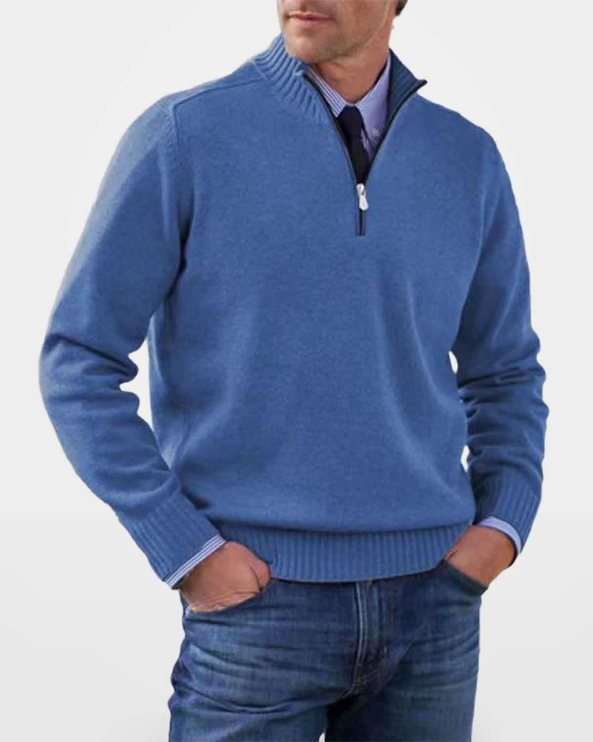 The Athletics Society | Men's Half Zip Pullover Sweater - 6