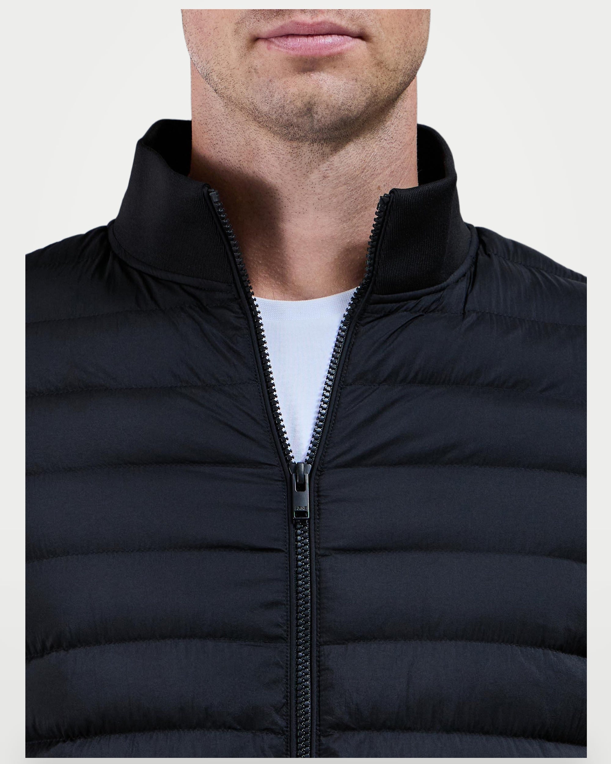 The Athletics Society | Men's Slim Quilted Funnel Jacket - 4