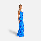 The Athletics Society | Women's Floral Bodycon Maxi Dress - 4