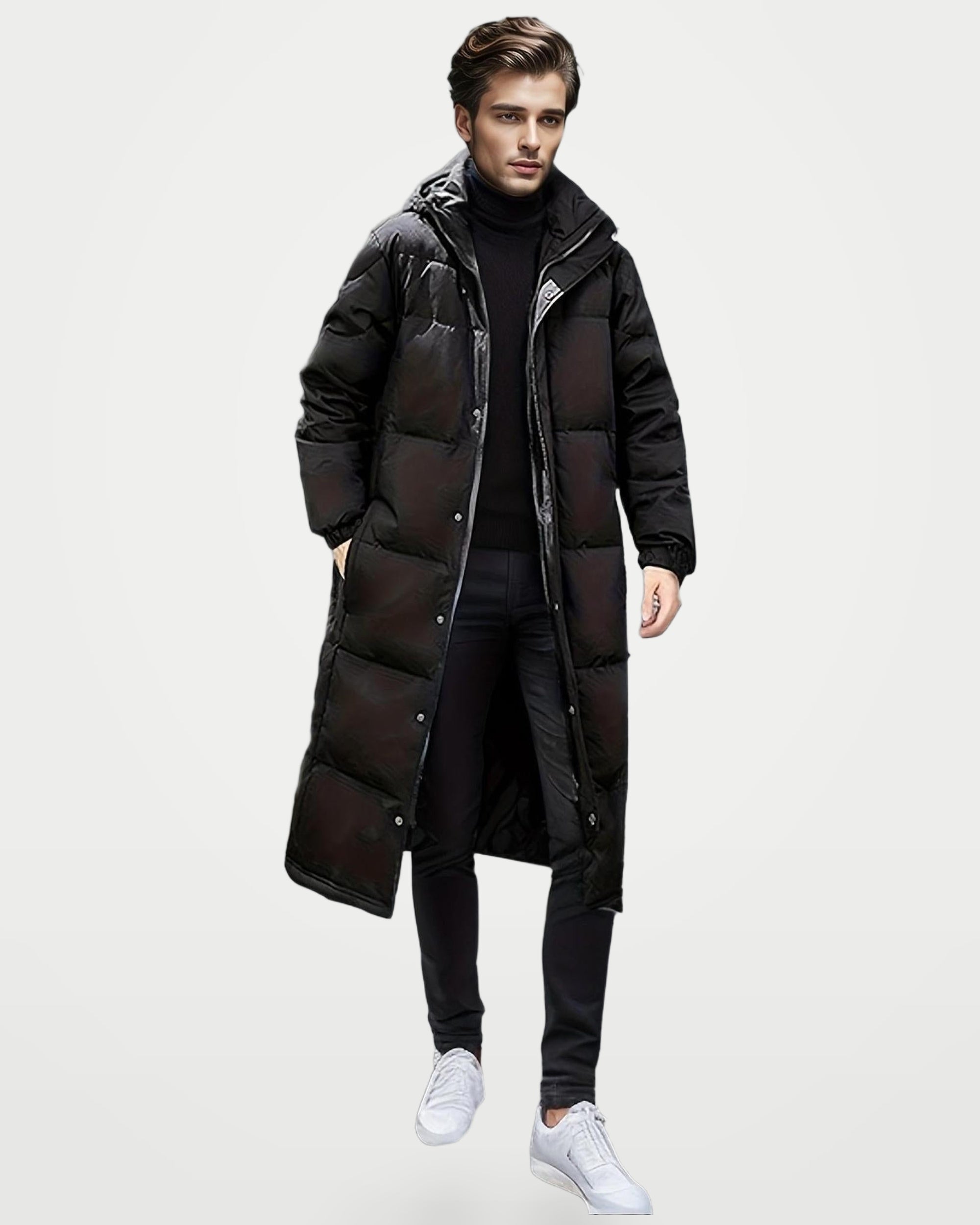 The Athletics Society | Men's Windproof Long Puffer Coat - 7