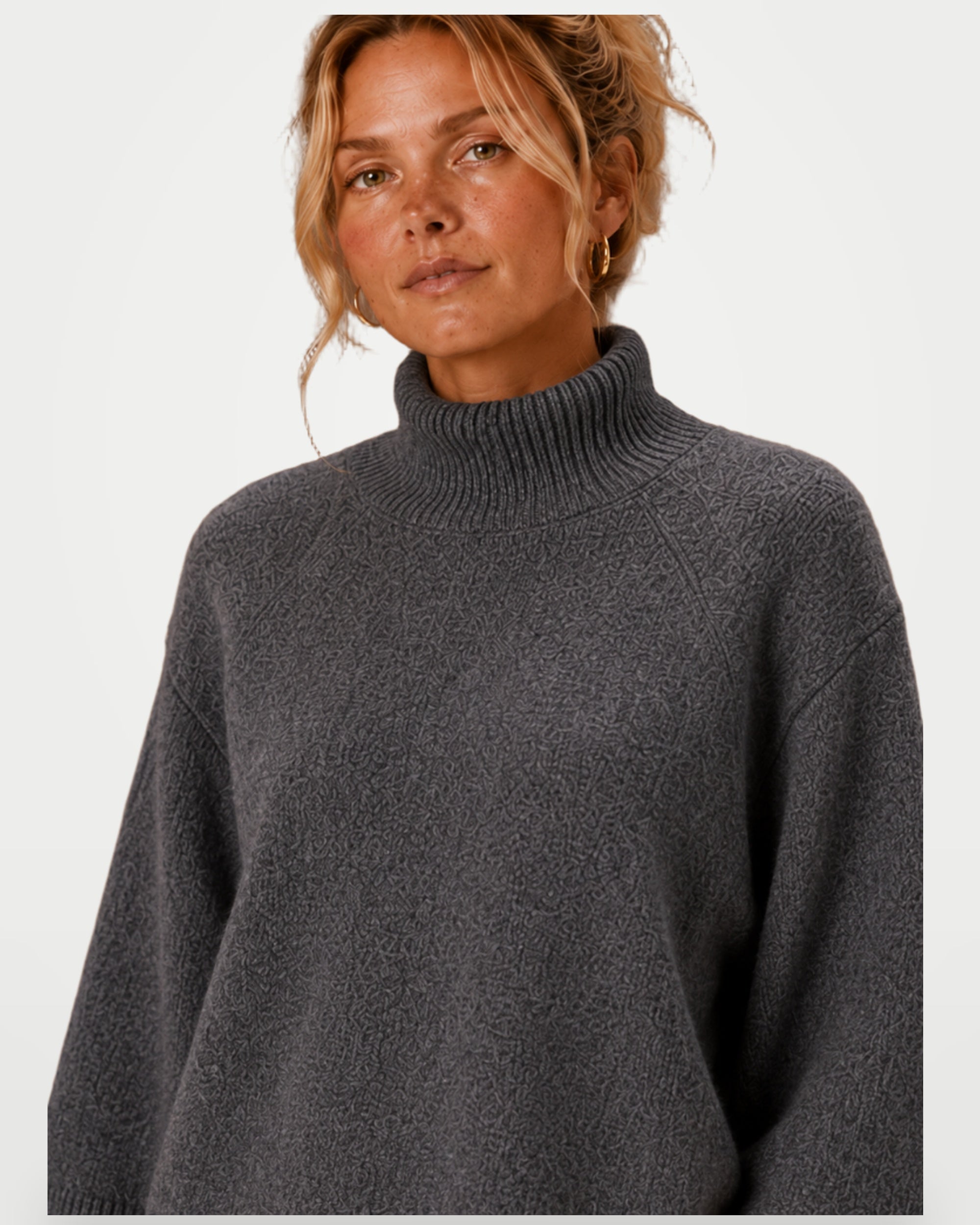 The Athletics Society | Women's Oversized Chunky Knit Sweater - 3
