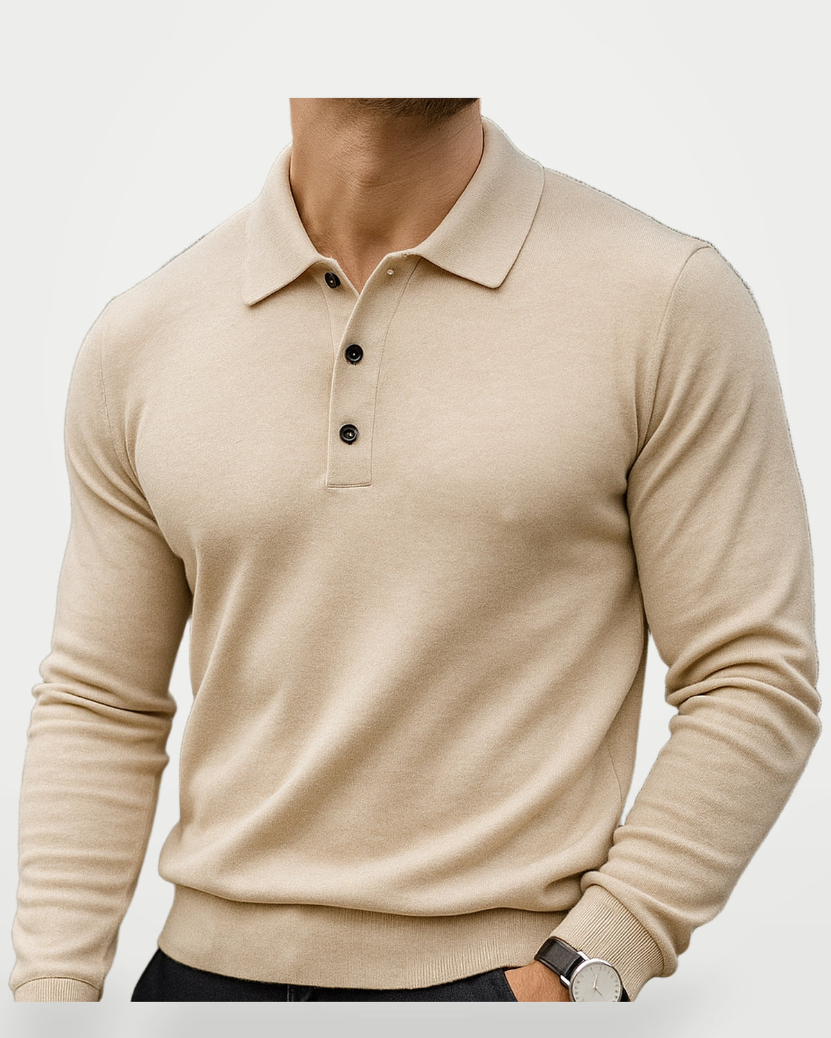 The Athletics Society | Men's Merino Wool Polo Sweater - 7