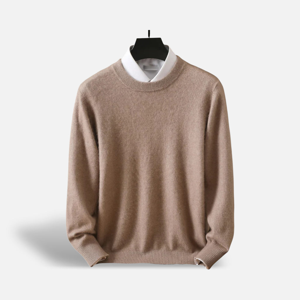 The Athletics Society | Men's Cashmere Crewneck Sweater Lightweight Warm Knit S–3XL - 1