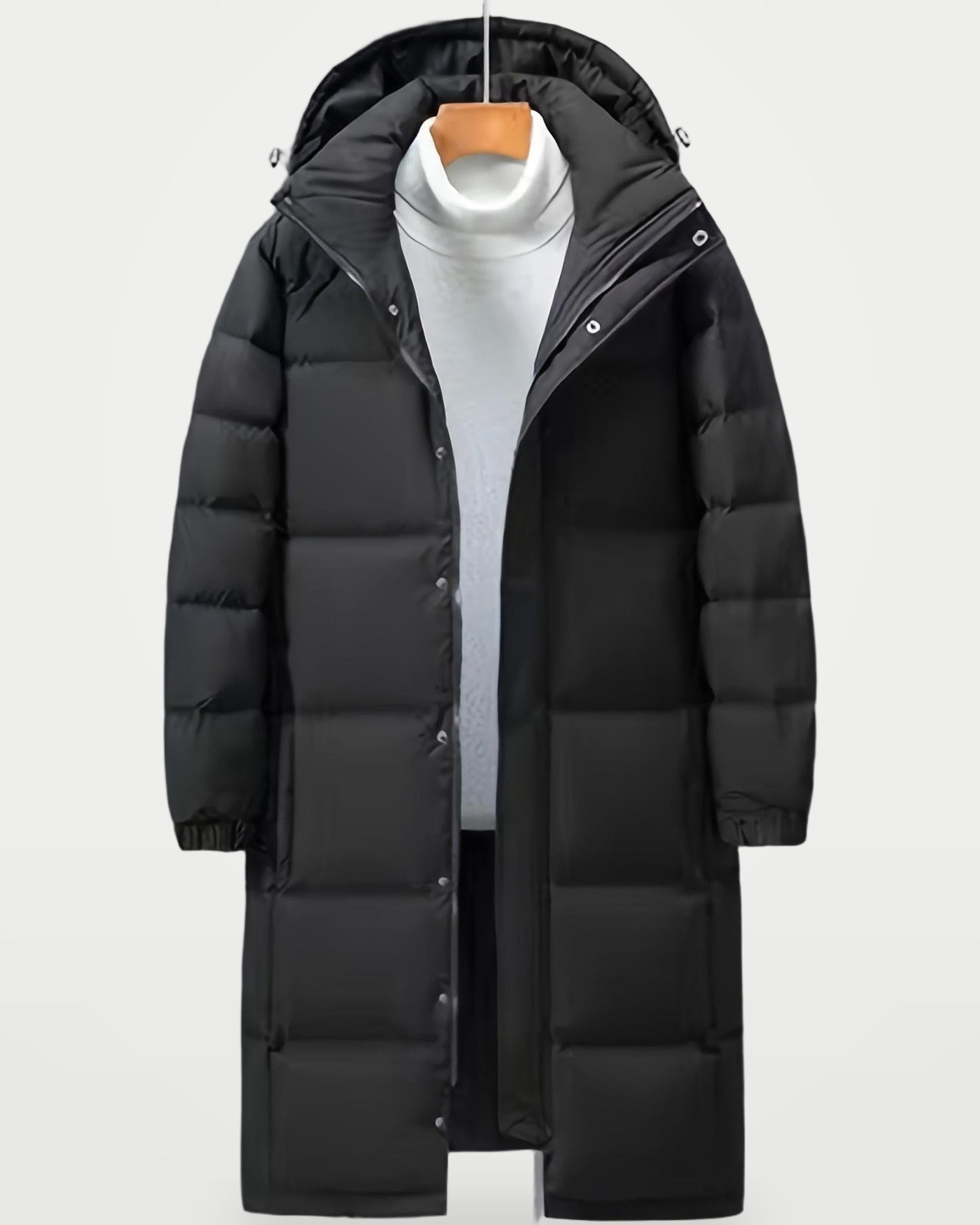 The Athletics Society | Men's Windproof Long Puffer Coat - 3