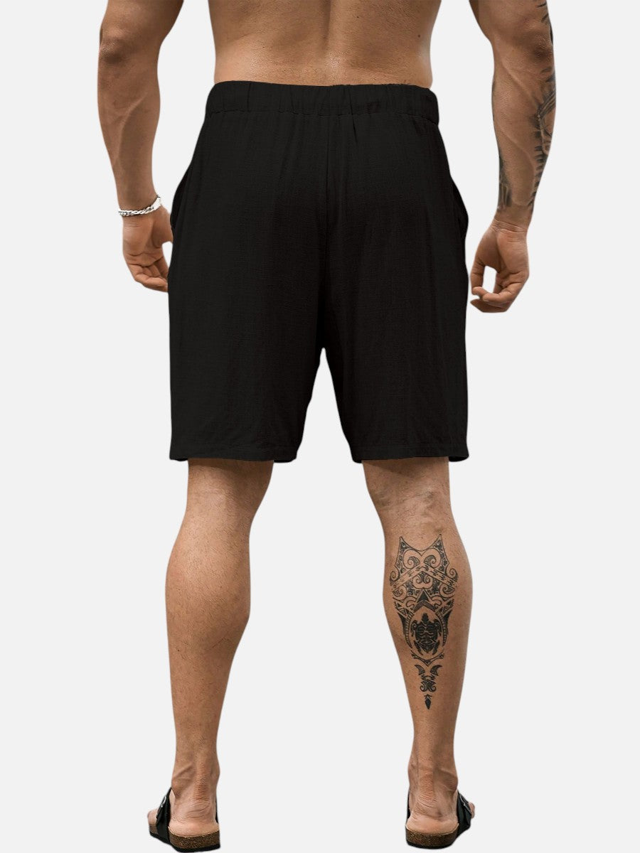 The Athletics Society | Men's Relaxed Linen Look Shorts - 14