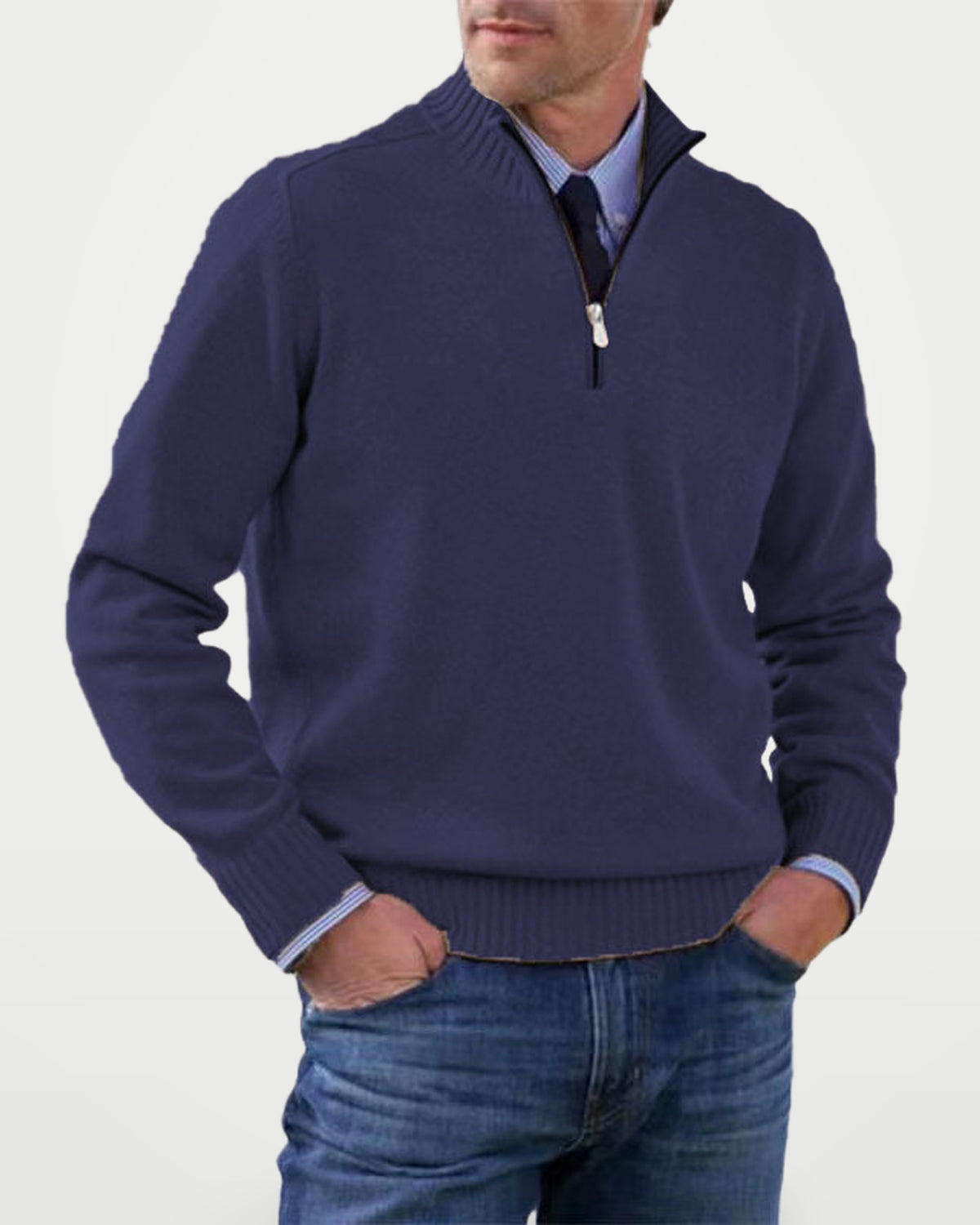 The Athletics Society | Men's Half Zip Pullover Sweater - 5