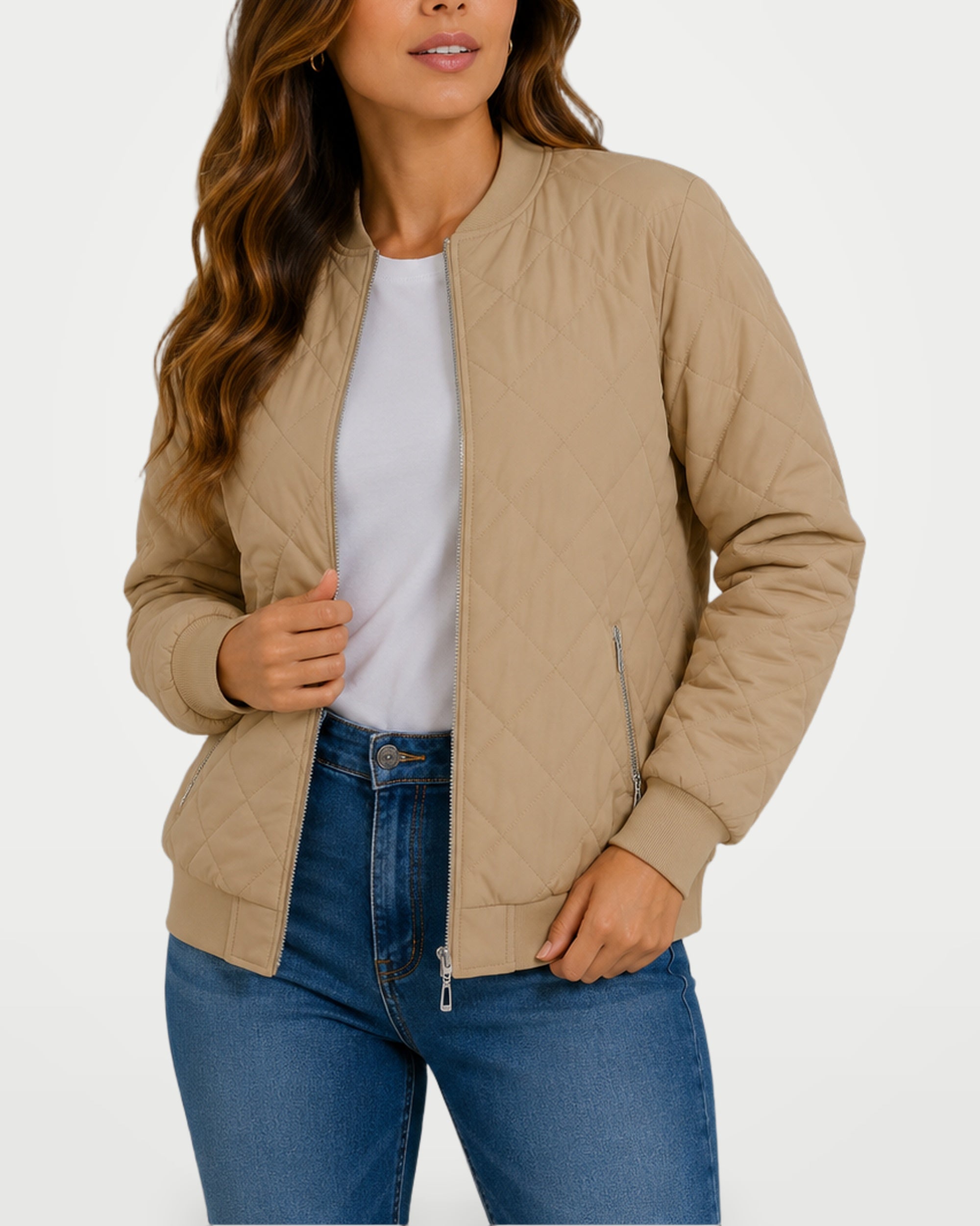 The Athletics Society | Women's Classic Quilted Bomber Jacket - 12