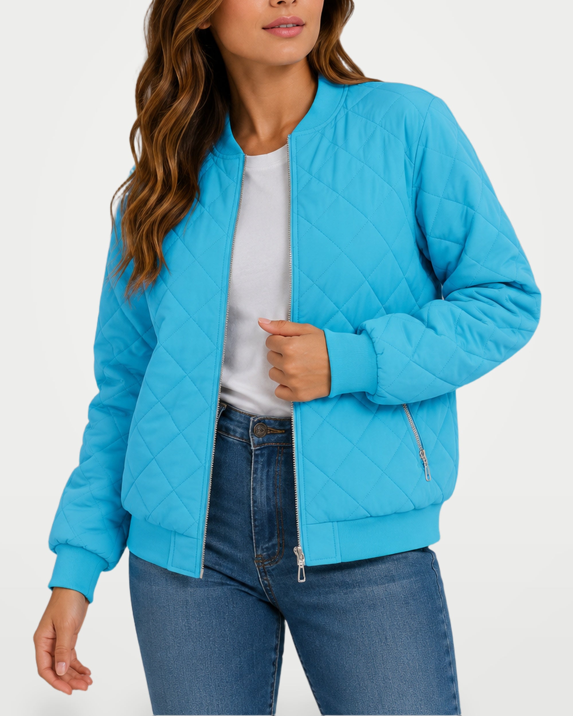 The Athletics Society | Women's Classic Quilted Bomber Jacket - 7