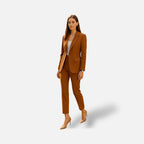 The Athletics Society | Women's Blazer & Trouser Set Tailored Straight Leg Office Suit - 5