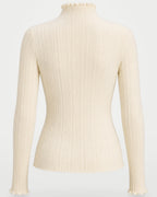 The Athletics Society | Women's Ribbed Mock Neck Sweater - 3