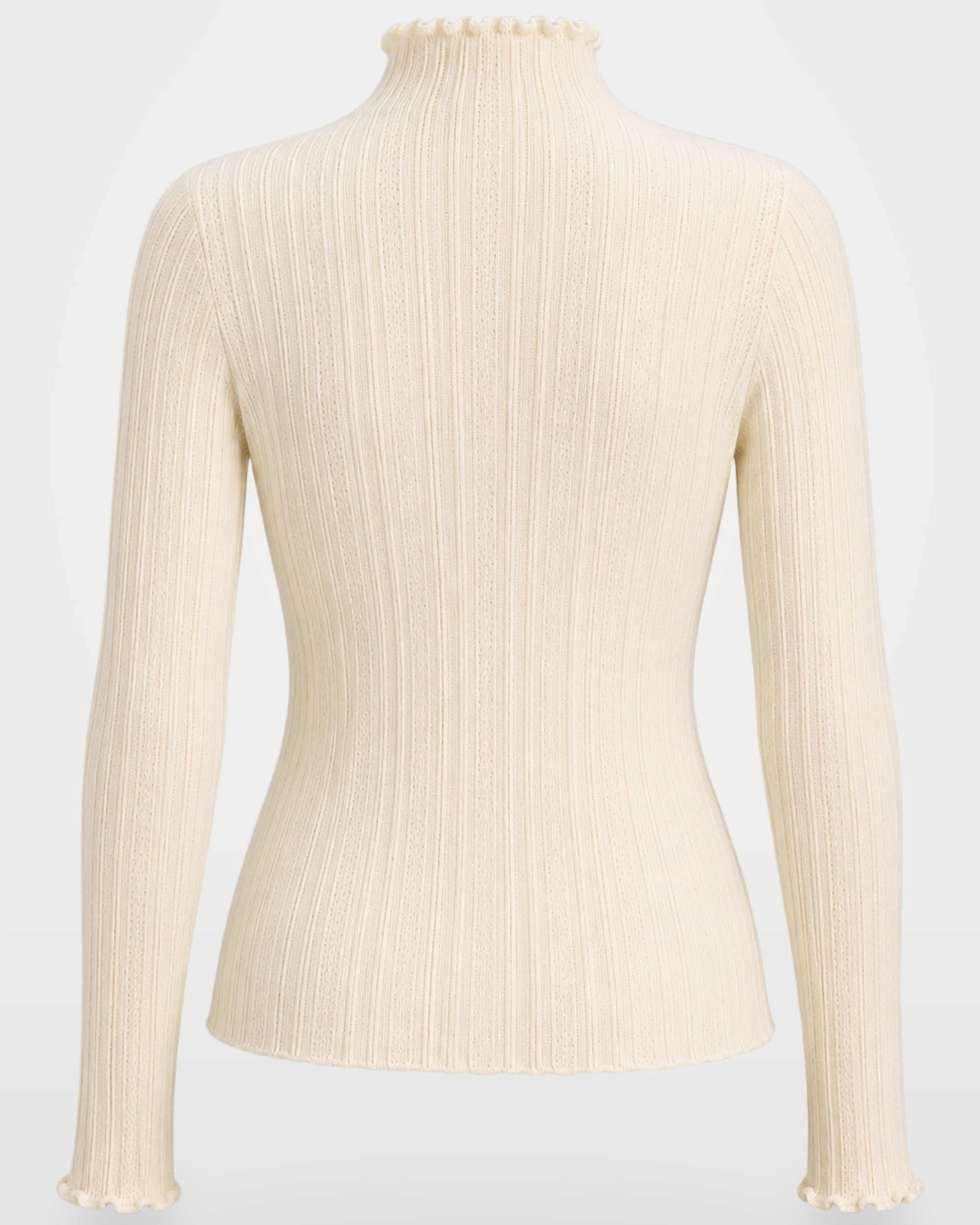 The Athletics Society | Women's Ribbed Mock Neck Sweater - 3