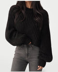 The Athletics Society | Women's Oversized Chunky Knit Sweater - 1