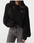 The Athletics Society | Women's Oversized Chunky Knit Sweater - 1