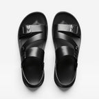 The Athletics Society | Men's Adjustable Leather Strap Sandals - 4