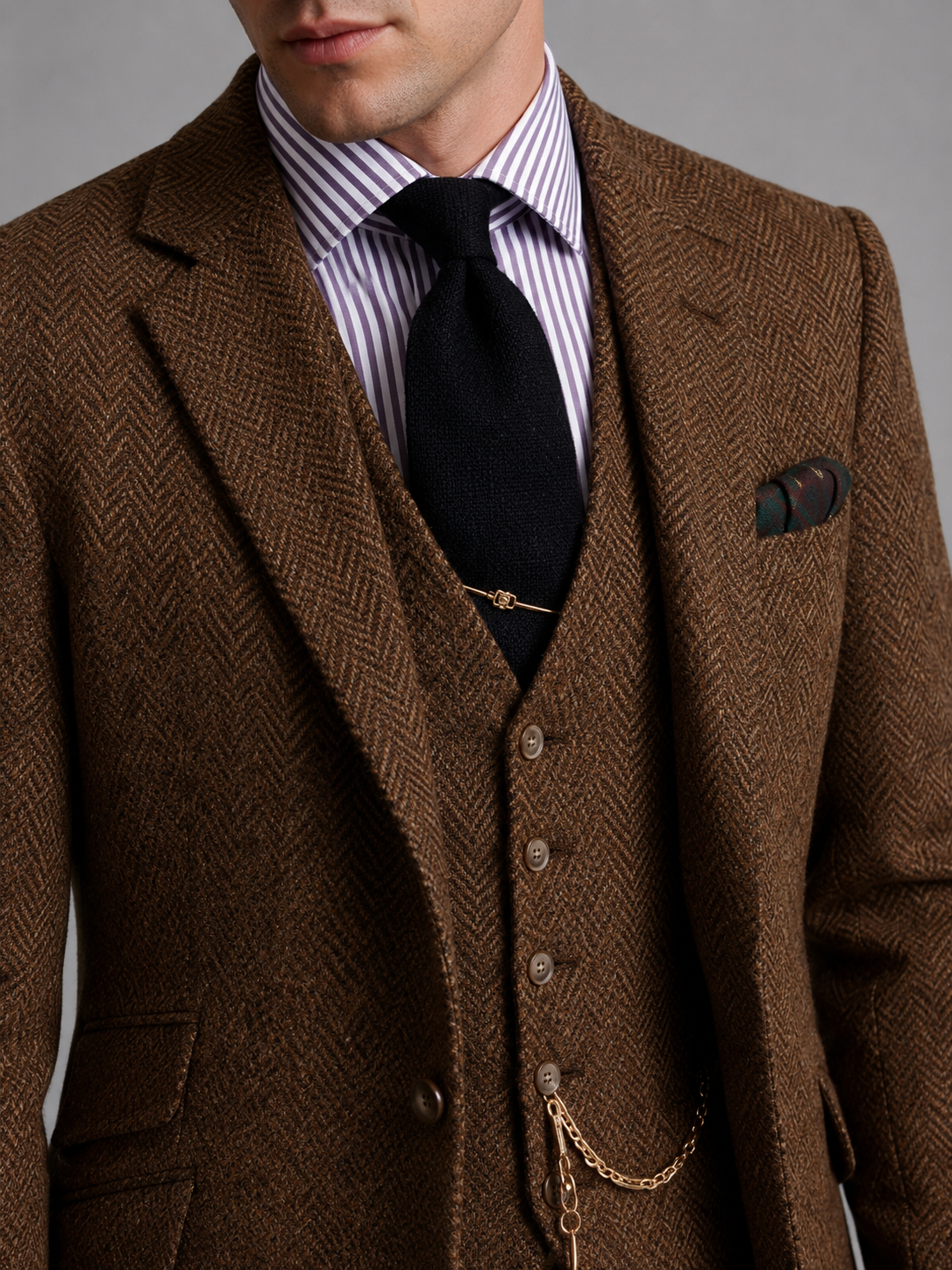 The Athletics Society | Men's Tailored Tweed Three Piece - 2