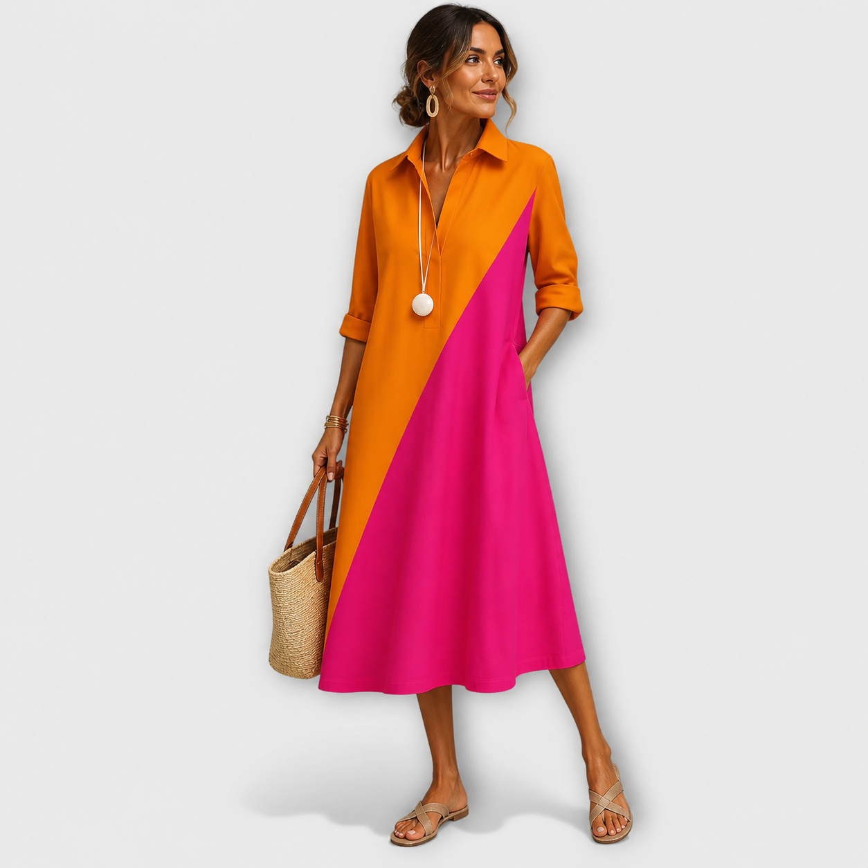 The Athletics Society | Women's Classic Everyday Midi Dress - 1