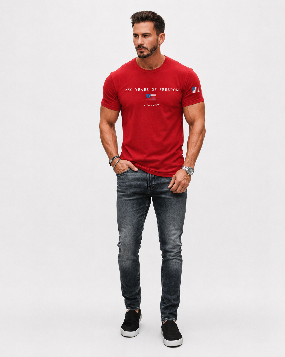The Athletics Society | Men's American Flag T-Shirt
