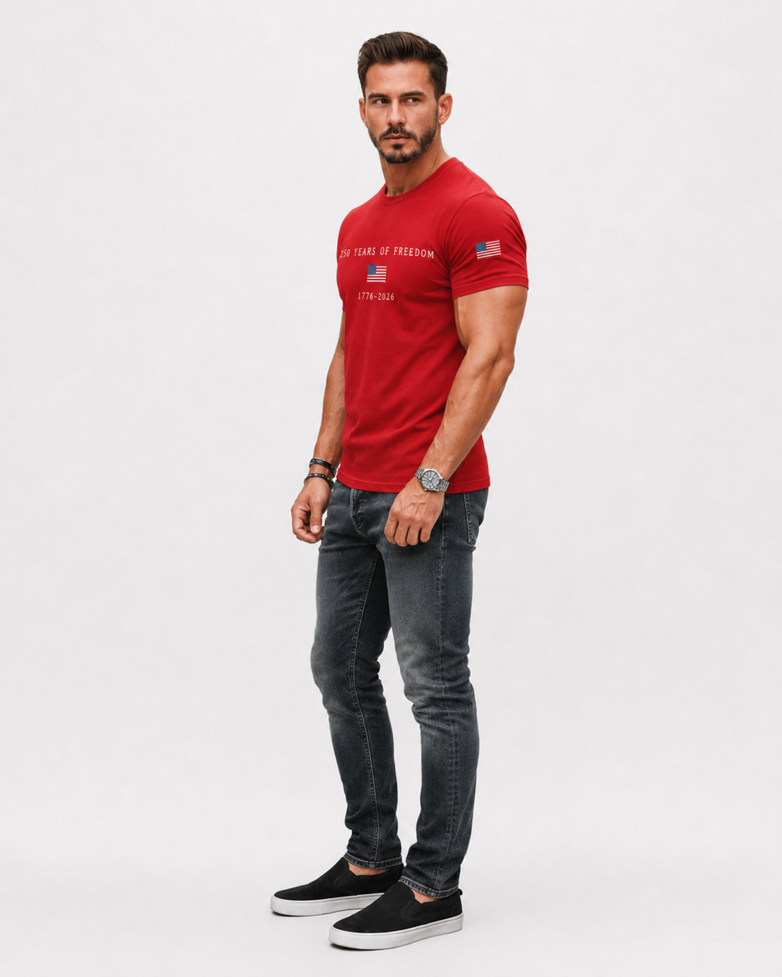 The Athletics Society | Men's American Flag T-Shirt